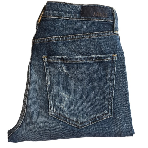 Agolde Sophie distressed High Rise Skinny Cropped Jeans Size 26 - Picture 7 of 15